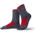 Knitido Outdoor Hiking kalvlange sokker Grå / rød